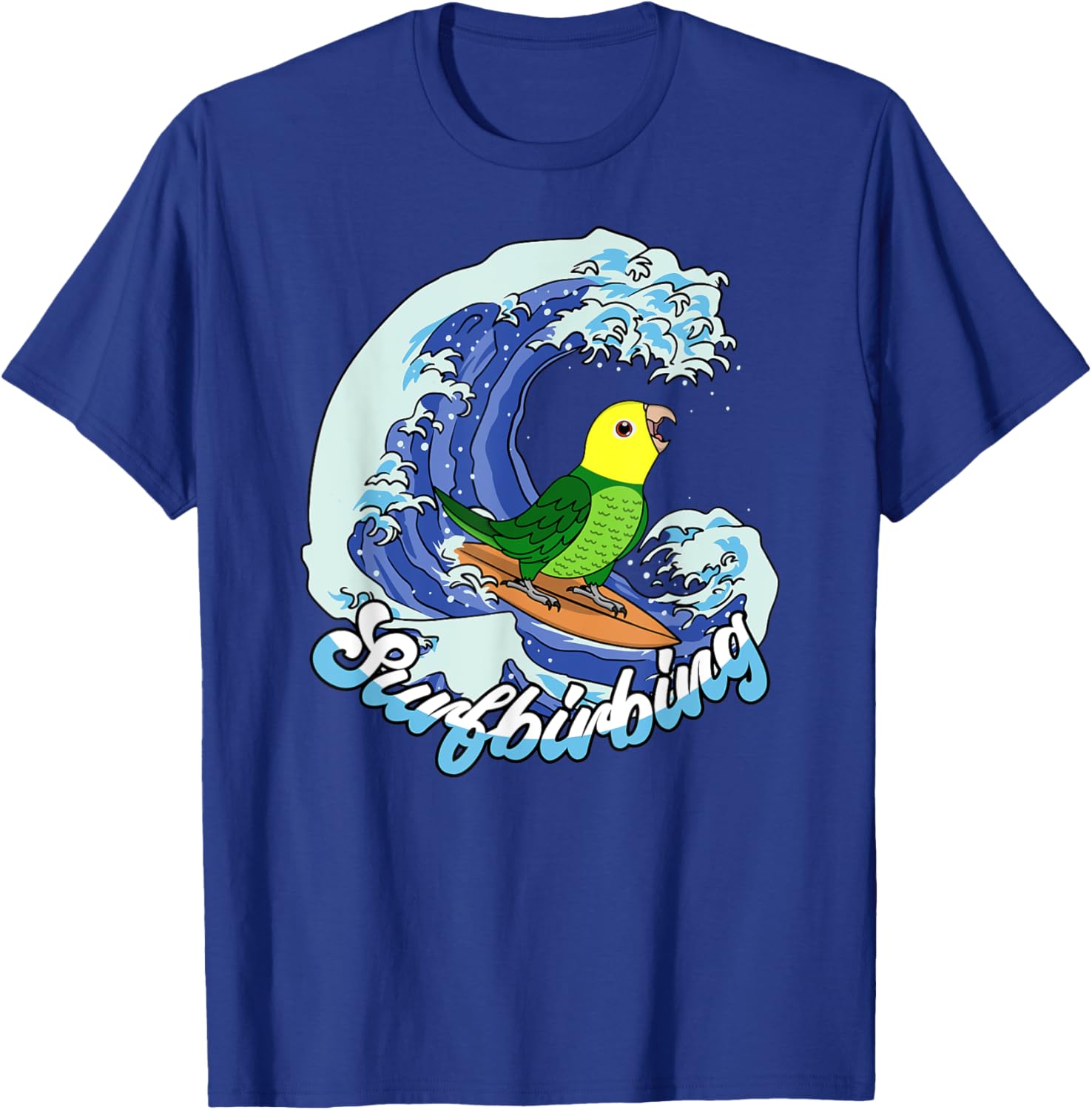 Surfbirbing Parrot I Double Yellow-headed Amazon T-Shirt - T-Shirt | Royal