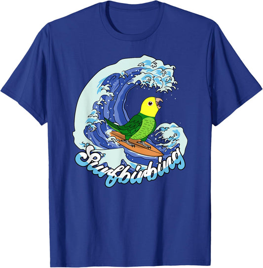 Surfbirbing Parrot I Double Yellow-headed Amazon T-Shirt - T-Shirt | Royal