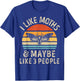 I Like Moths and Maybe 3 People Moth Insect Lover Retro Men T-Shirt - T-Shirt | Royal