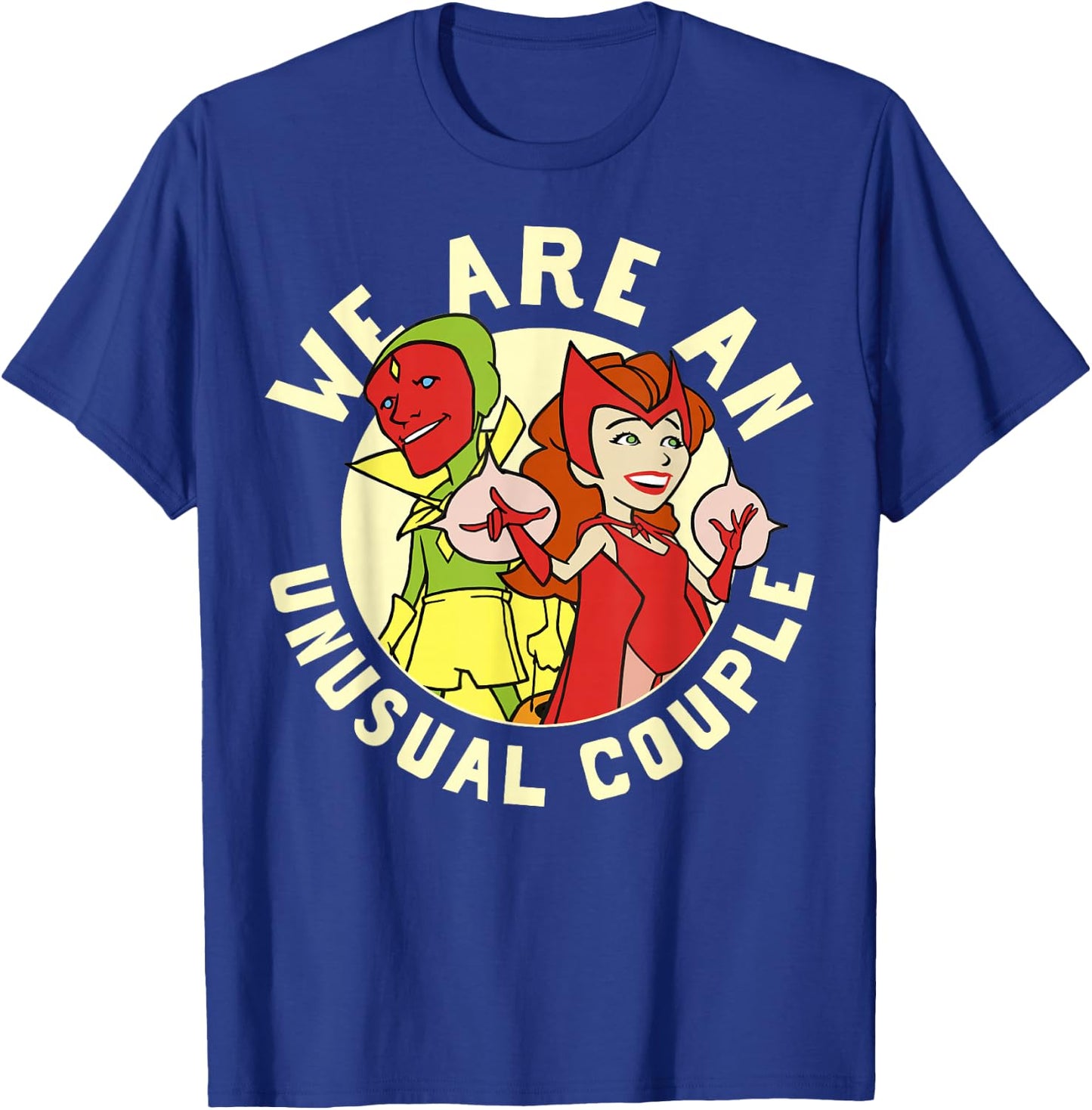 Marvel WandaVision Halloween We Are An Unusual Couple Retro T-Shirt - T-Shirt | Royal
