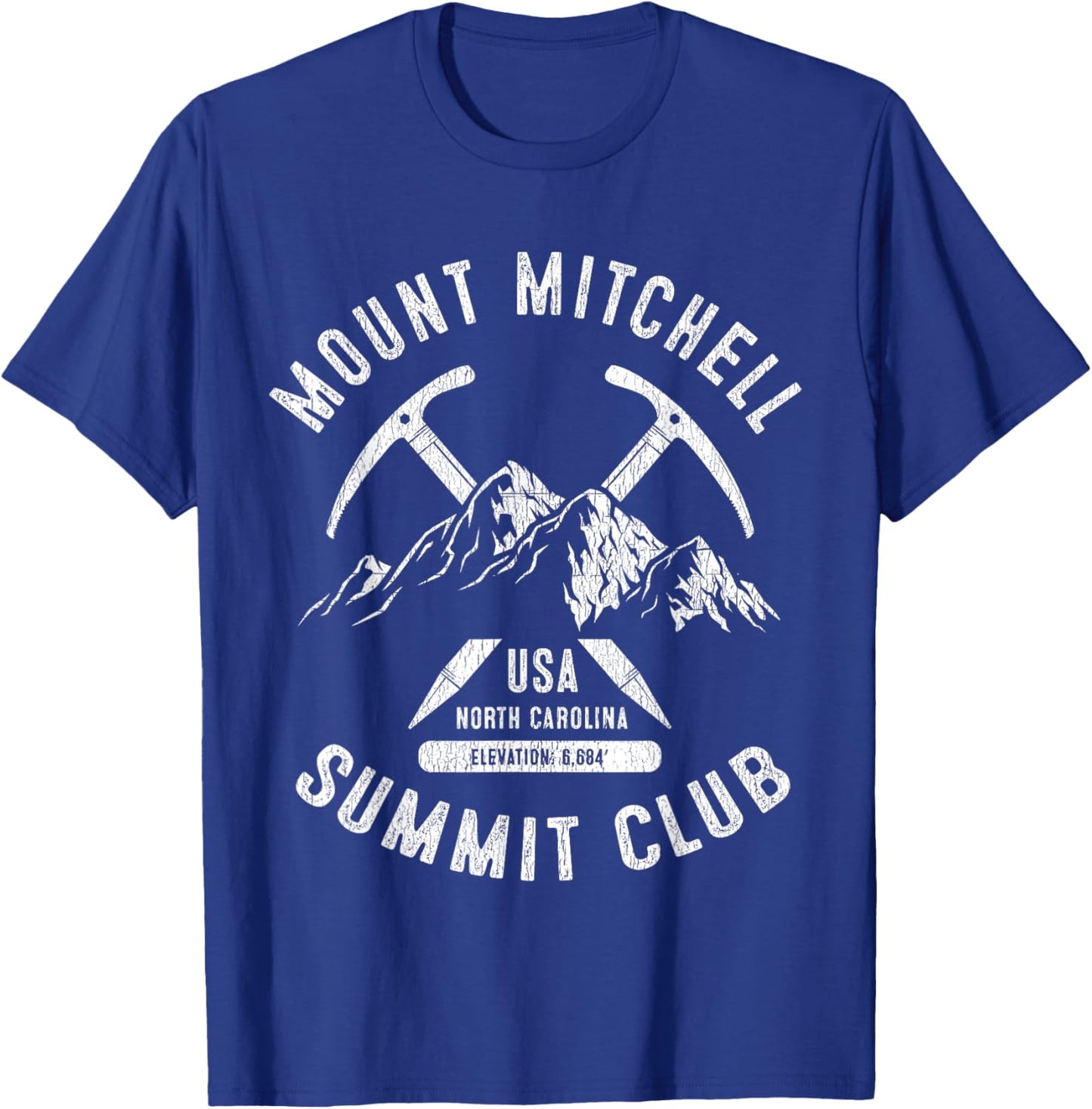 Mount Mitchell Summit Club I Climbed Mt Mitchell T-Shirt - T-Shirt | Royal