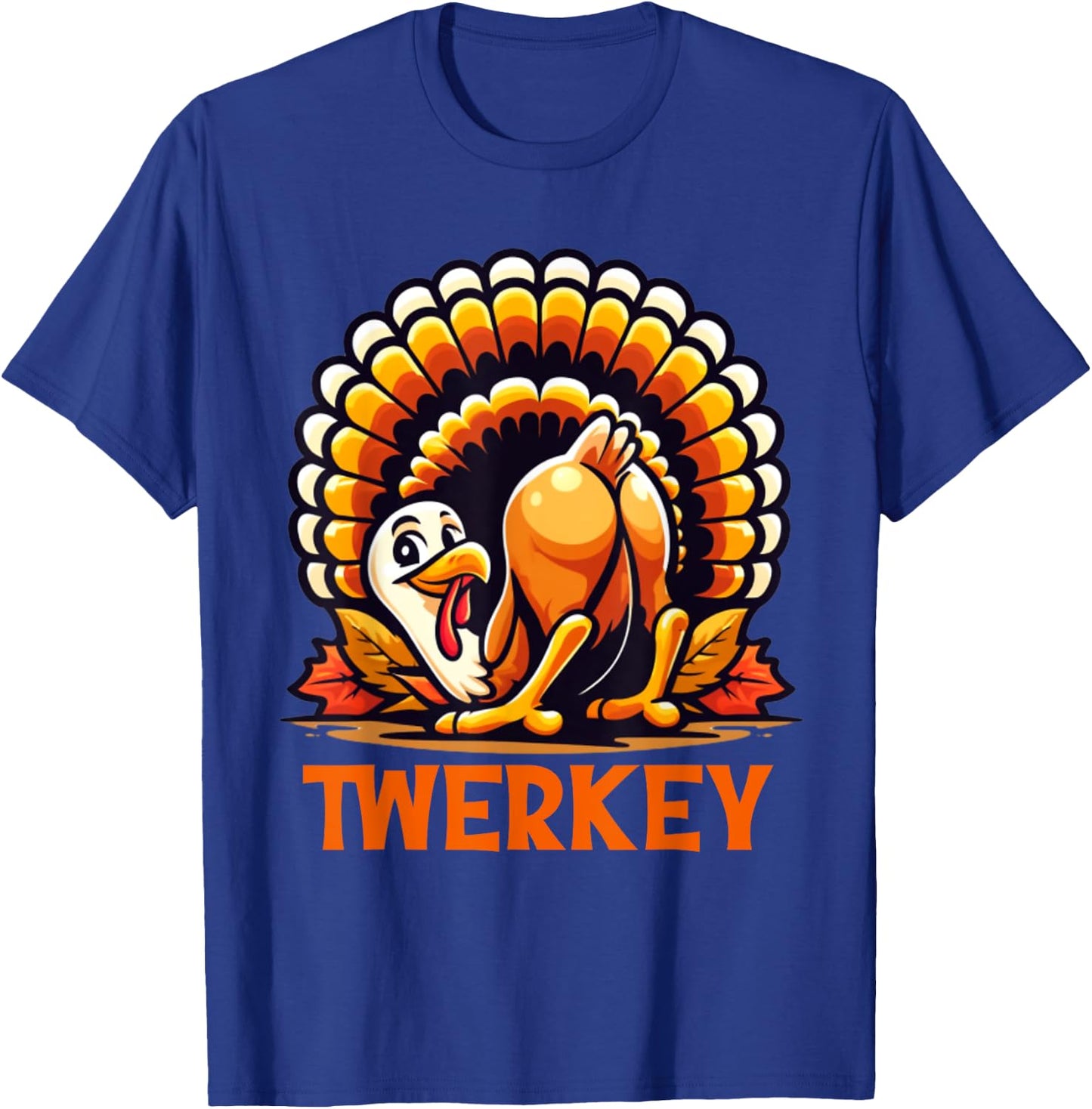 Twerkey Squad Twerking Funny Dancing Turkey Thanksgiving T-Shirt - T-Shirt | Royal