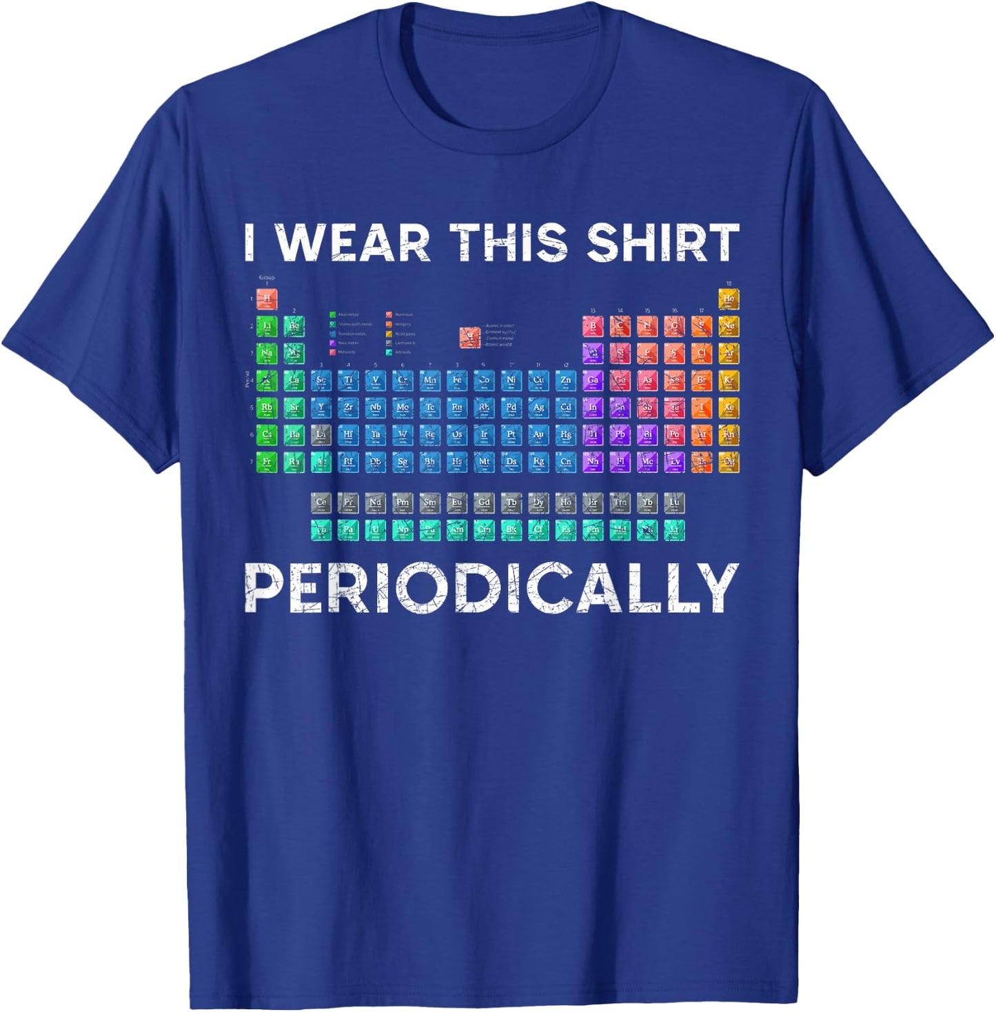 Periodic Table Chemistry T-Shirt - T-Shirt | Royal