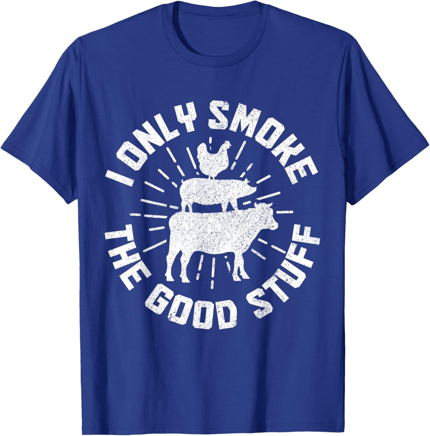 BBQ Meat Smoking Smoker Grill Grilling Chef Funny T-Shirt - T-Shirt | Royal