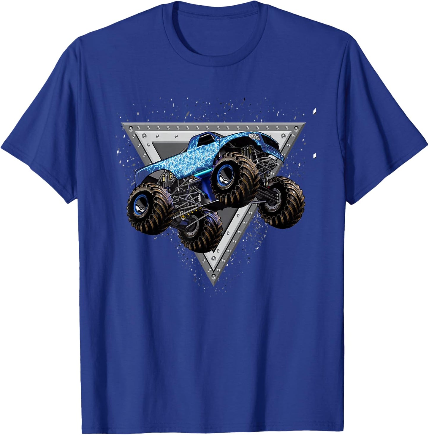 Monster Truck Shirt for Adults and Kids - Blue Truck T-Shirt - T-Shirt | Royal