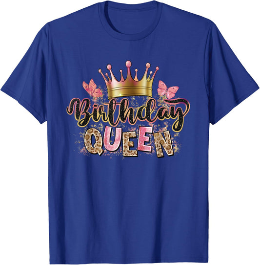 Birthday Queen Cool Couples Matching Birthday Party T-Shirt - T-Shirt | Royal