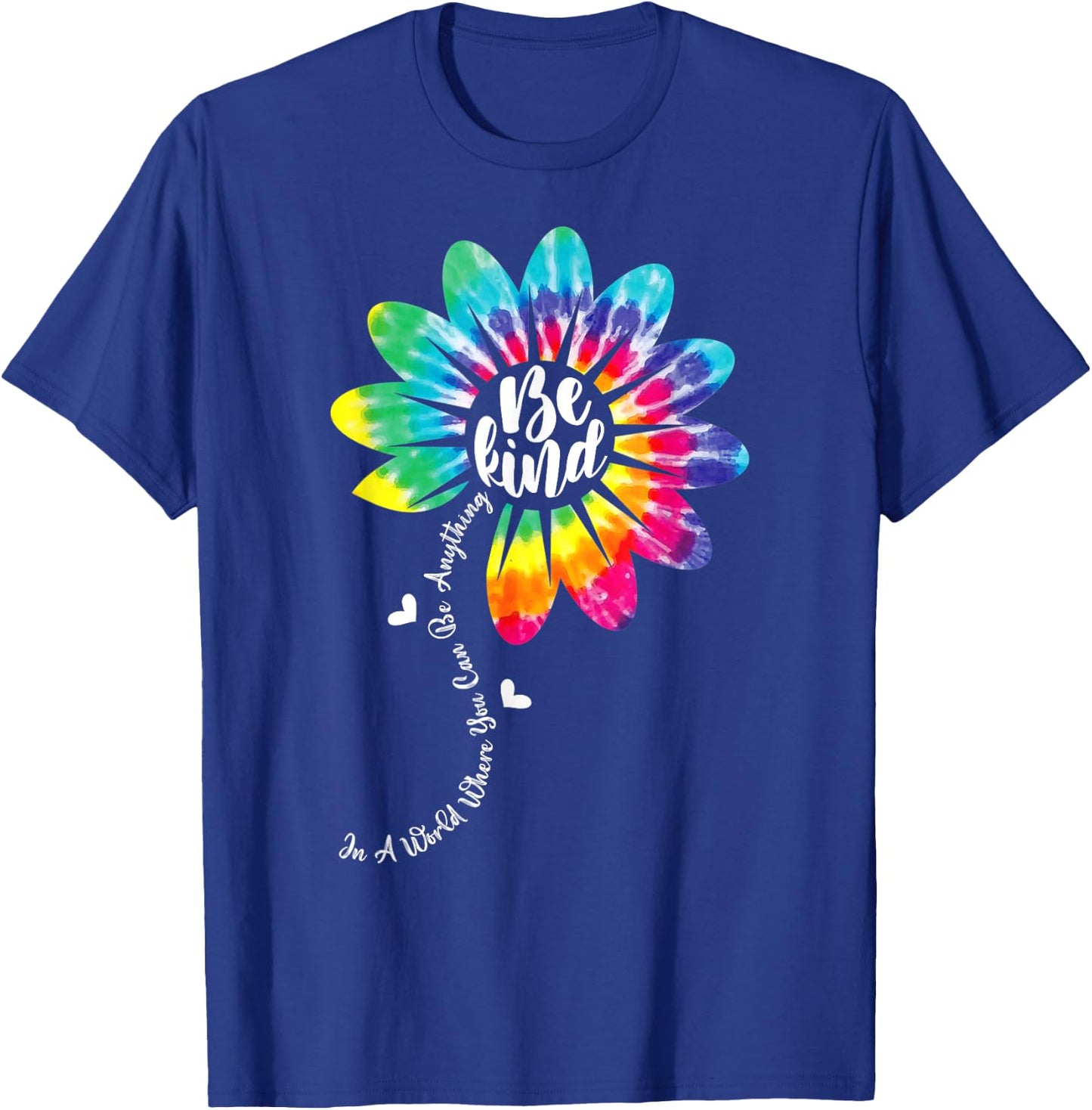 UNITY DAY Orange Anti Bullying Be Kind Kindness Tie Dye T-Shirt - T-Shirt | Royal