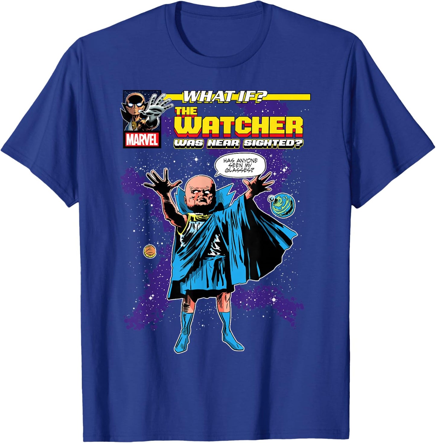 Marvel What If The Watcher Comic Cover T-Shirt - T-Shirt | Royal