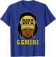 Unapologetically Dope Gemini Queen Black Women Zodiac T-Shirt - T-Shirt | Royal