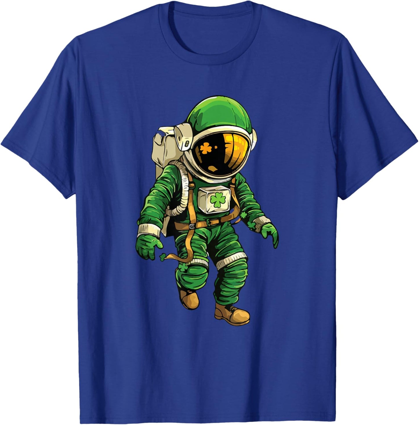Astronaut St Patrick's Day Irish Space Leprechaun T-Shirt - T-Shirt | Royal
