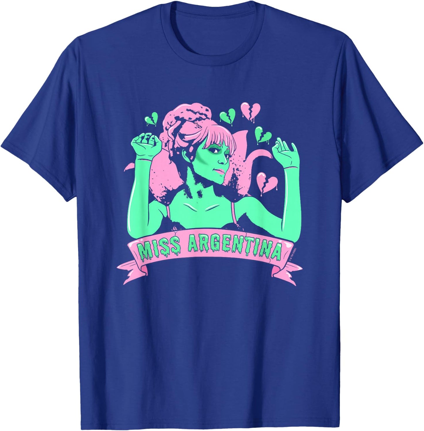 Beetlejuice Iconic Miss Argentina Pastel Colors Big Portrait T-Shirt - T-Shirt | Royal