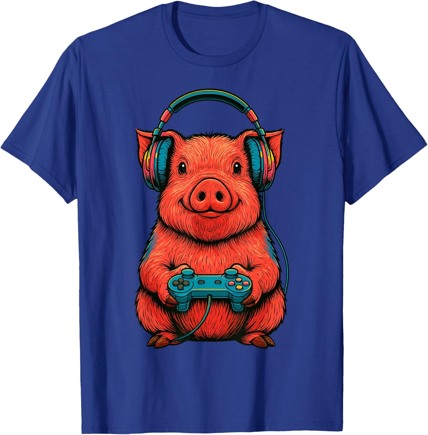 Gamer Pig Gaming T-Shirt - T-Shirt | Royal