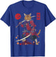 Samurai Cat, Japanese Cat Art Aesthetic, Cat Lover T-Shirt - T-Shirt | Royal