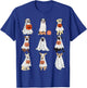 Dogs Ghost Cute Dogs Dressed As Ghost Funny Halloween Dog T-Shirt - T-Shirt | Royal