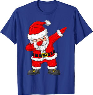 Christmas Dabbing Santa Claus Boys Girls Kids Xmas Dab T-Shirt - T-Shirt | Royal