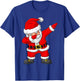 Christmas Dabbing Santa Claus Boys Girls Kids Xmas Dab T-Shirt - T-Shirt | Royal