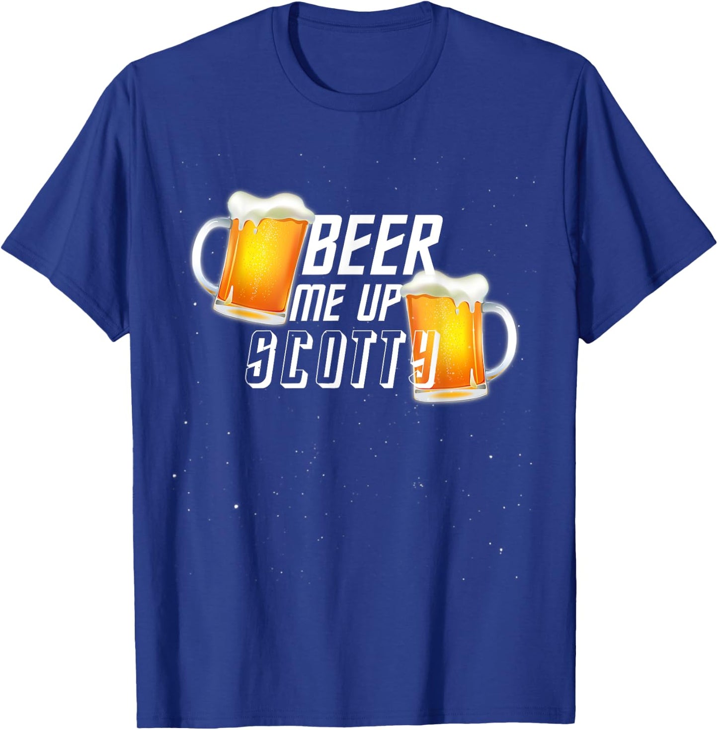 Beer "Beam" Beam Me up Scotty T-Shirt - T-Shirt | Royal