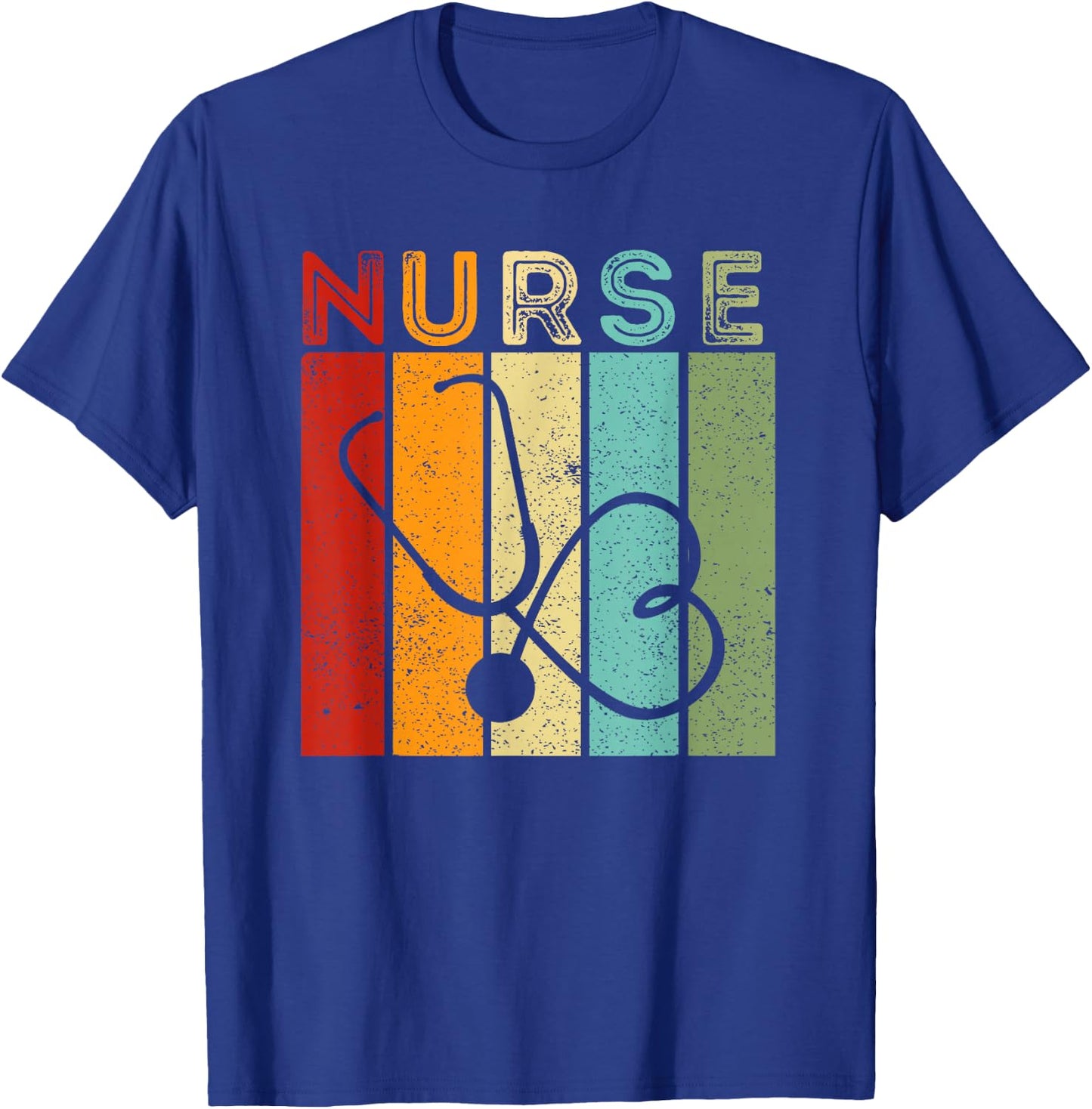 Funny Medical Practitioners Doctor Nurse Gifts Vintage Nurse Retro RN Nursing Student Graduation Men Women T-Shirt - T-Shirt | Royal