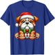 Gingerbread Man English Bulldog Christmas Kids T-Shirt - T-Shirt | Royal