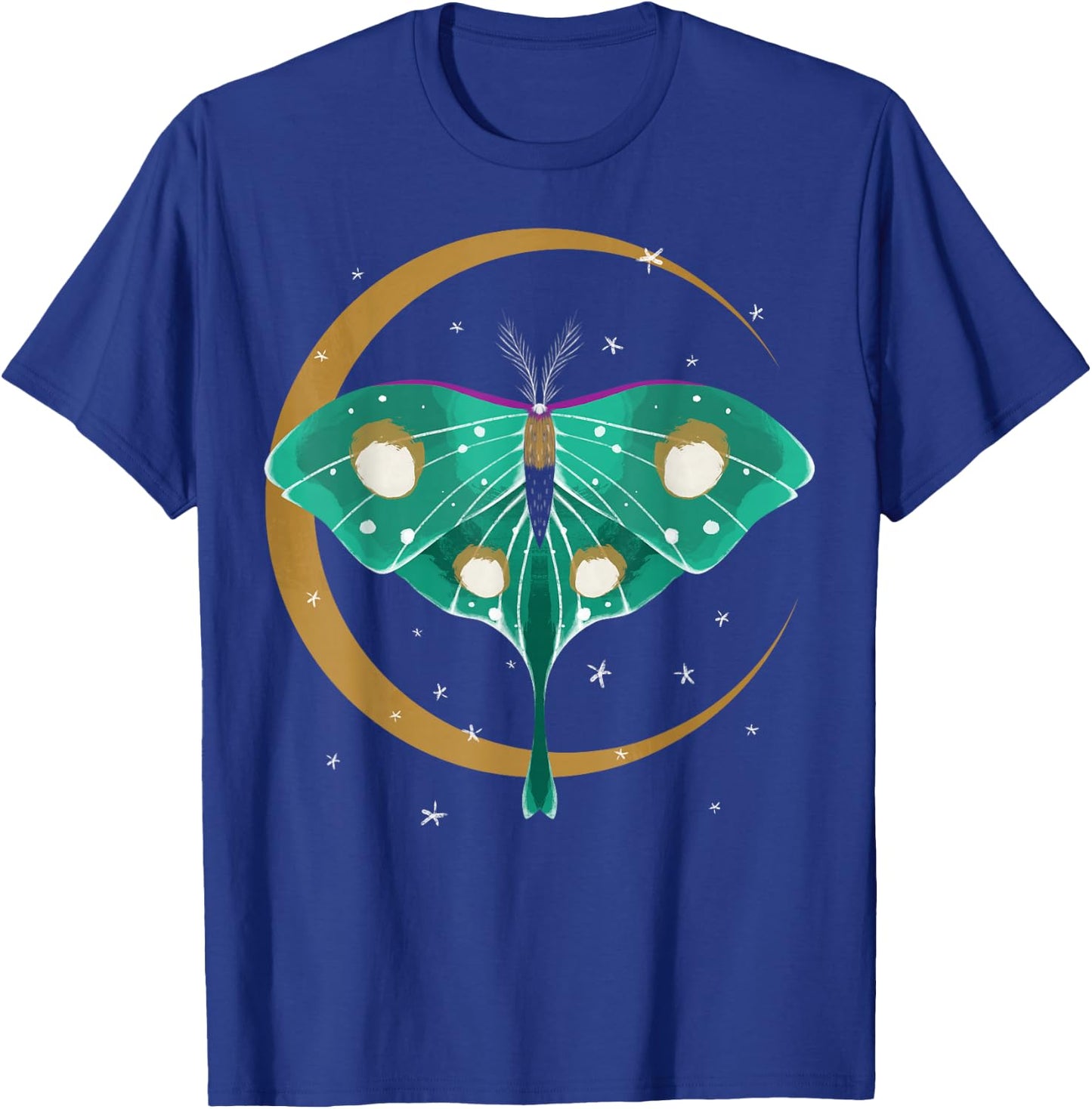 Cute Luna Moth Beautiful Butterfly Insect Lover Themed T-Shirt - T-Shirt | Royal