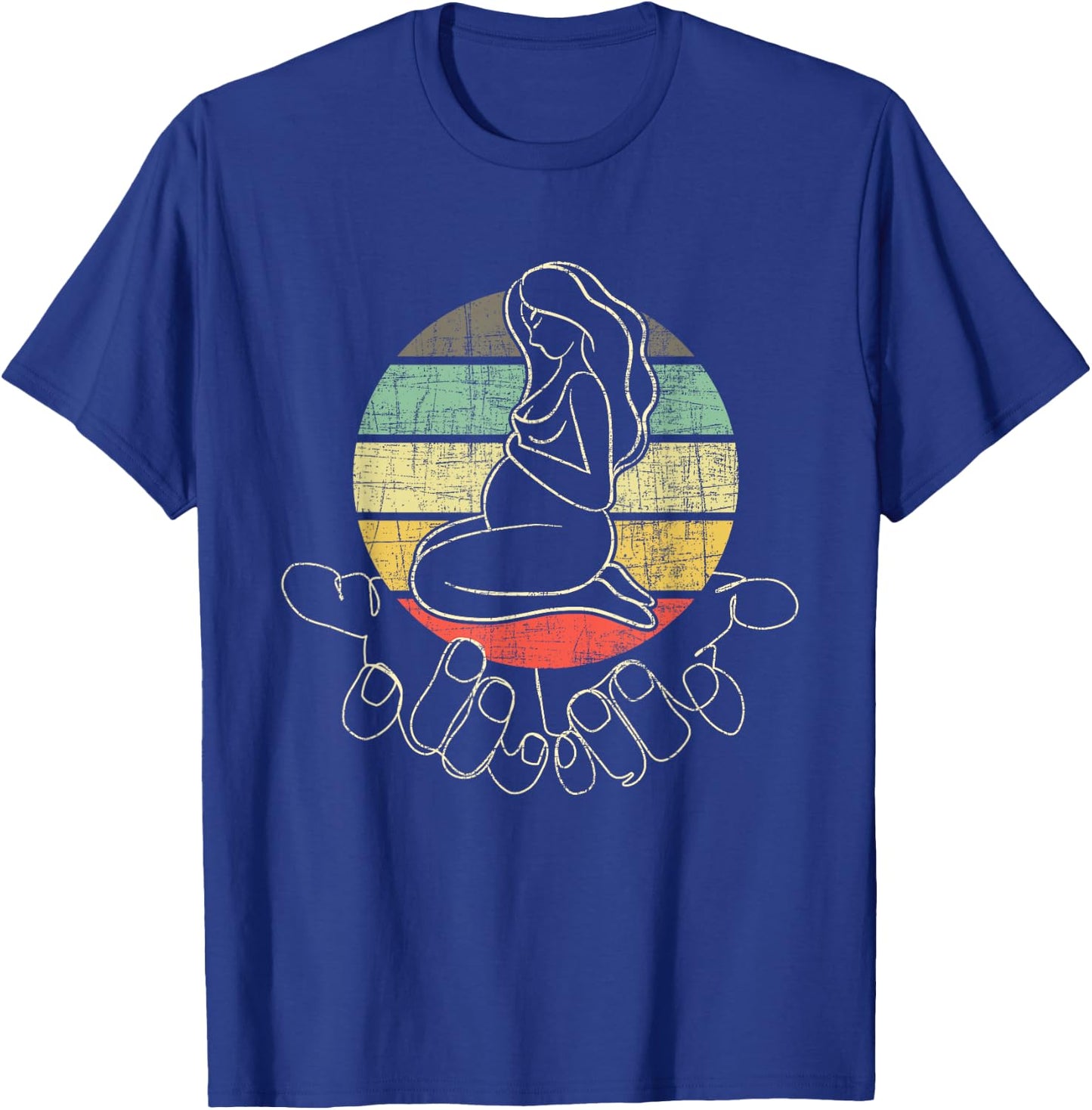Retro Doula Midwifery - Midwives Childbirth Labor Assistant T-Shirt - T-Shirt | Royal