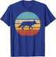 Coyote Retro Vintage 60s 70s Sunset Mammal Animal Men Women T-Shirt - T-Shirt | Royal