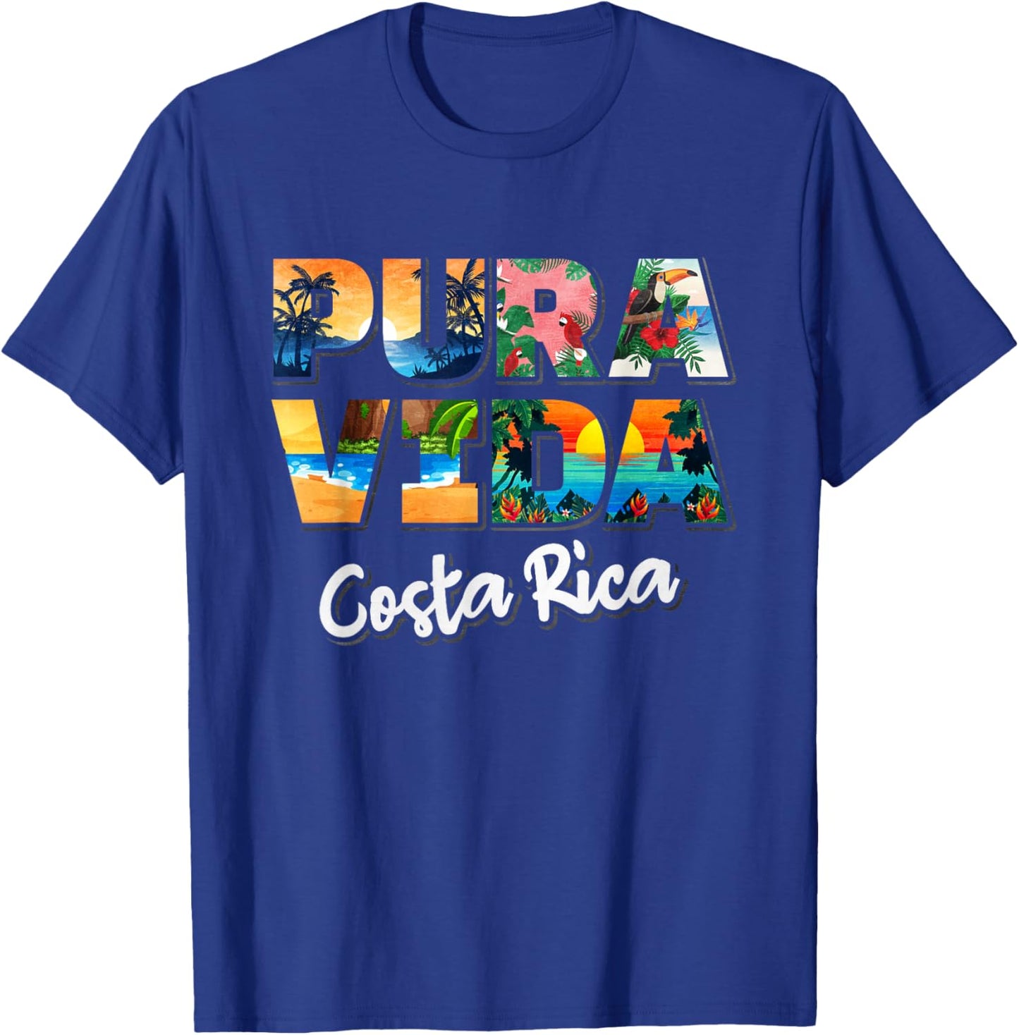 Pura Vida Costa Rica Souvenir - Cool Central America Travel T-Shirt - T-Shirt | Royal