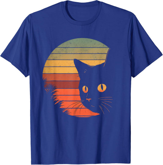 Vincent Van Gogh Starry Night Cat Lover T-Shirt - T-Shirt | Royal
