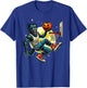 Halloween Werewolf Basketball Player Slam Dunk Graphic T-Shirt - T-Shirt | Royal