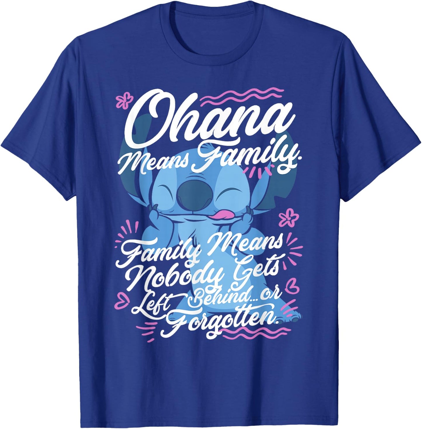 Disney Lilo & Stitch Stitch Day Ohana Means Family T-Shirt - T-Shirt | Royal