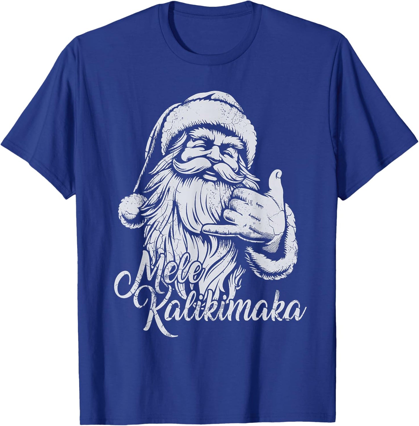 Mele Kalikimaka Santa Claus Hawaiian Christmas Hawaii Spirit T-Shirt - T-Shirt | Royal