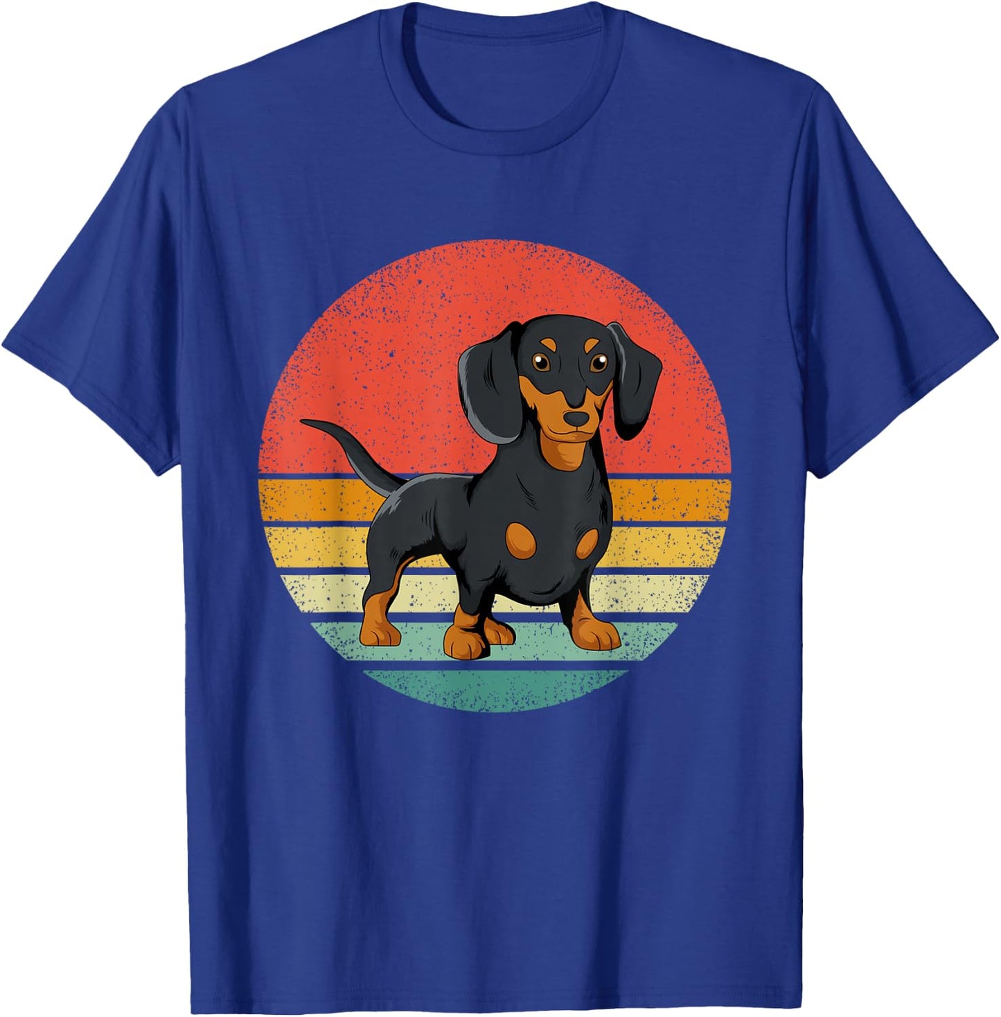 Dachshund Dog Lover Vintage Retro Weiner Dog Gift T-Shirt - T-Shirt | Royal