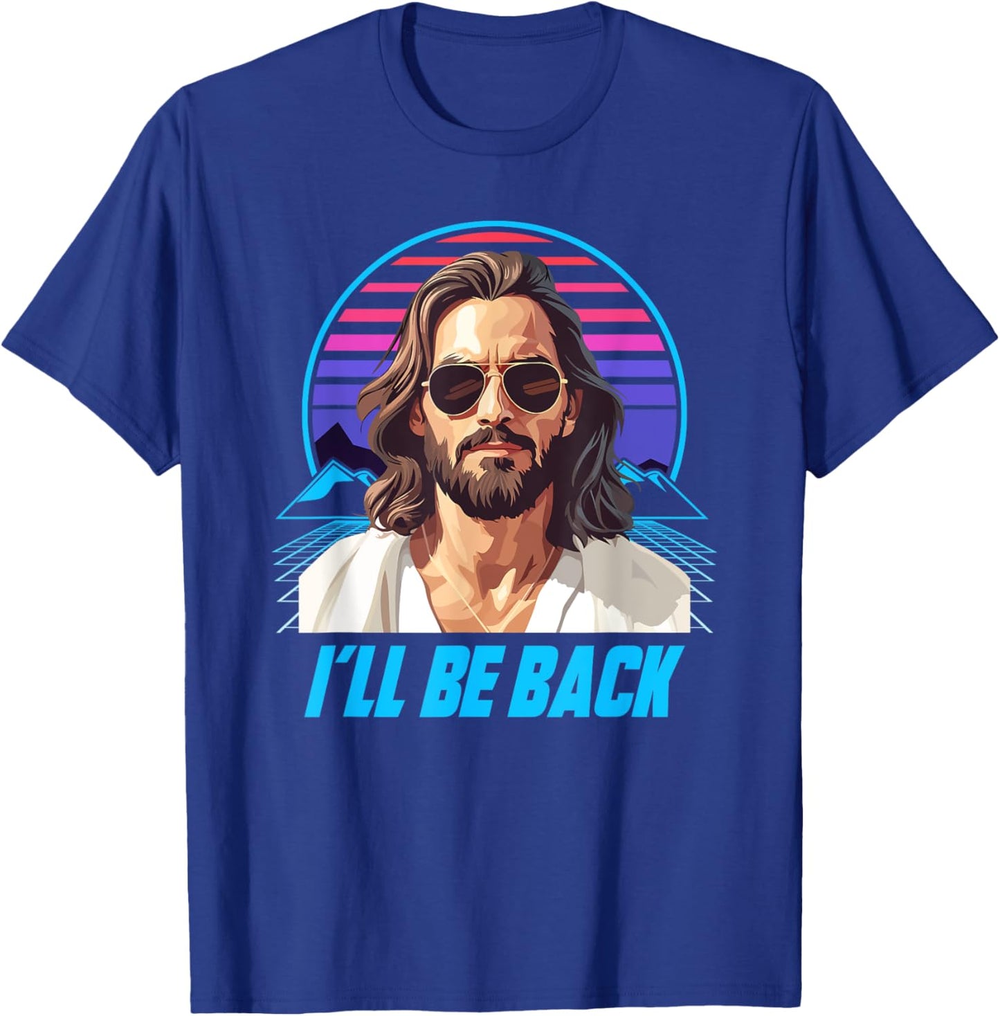 Jesus I´ll Be Back 80s T-Shirt - T-Shirt | Royal