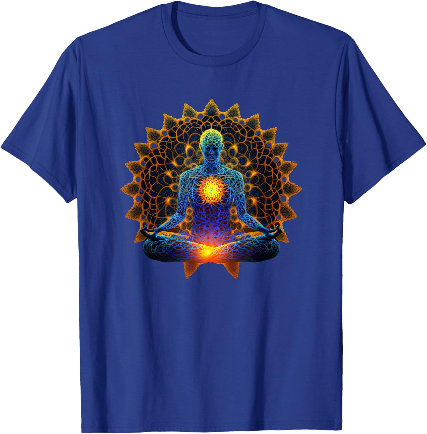 Energy Chakra Yoga Meditation Spiritual T-Shirt - T-Shirt | Royal