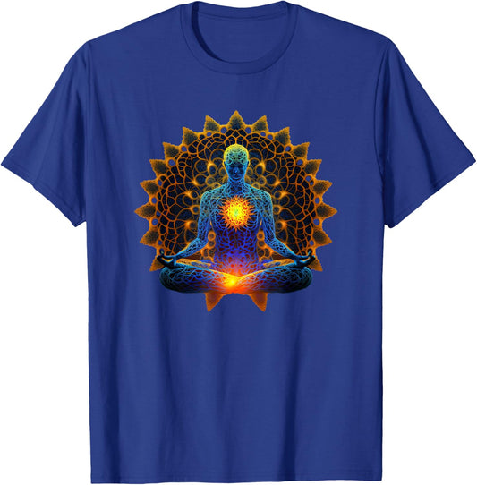 Energy Chakra Yoga Meditation Spiritual T-Shirt - T-Shirt | Royal