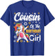 awesome dabbing unicorn birthday Cousin Family Matching T-Shirt - T-Shirt | Royal