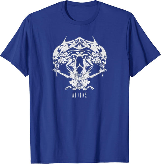 Aliens Xenomorph 80s Movie T-Shirt - T-Shirt | Royal