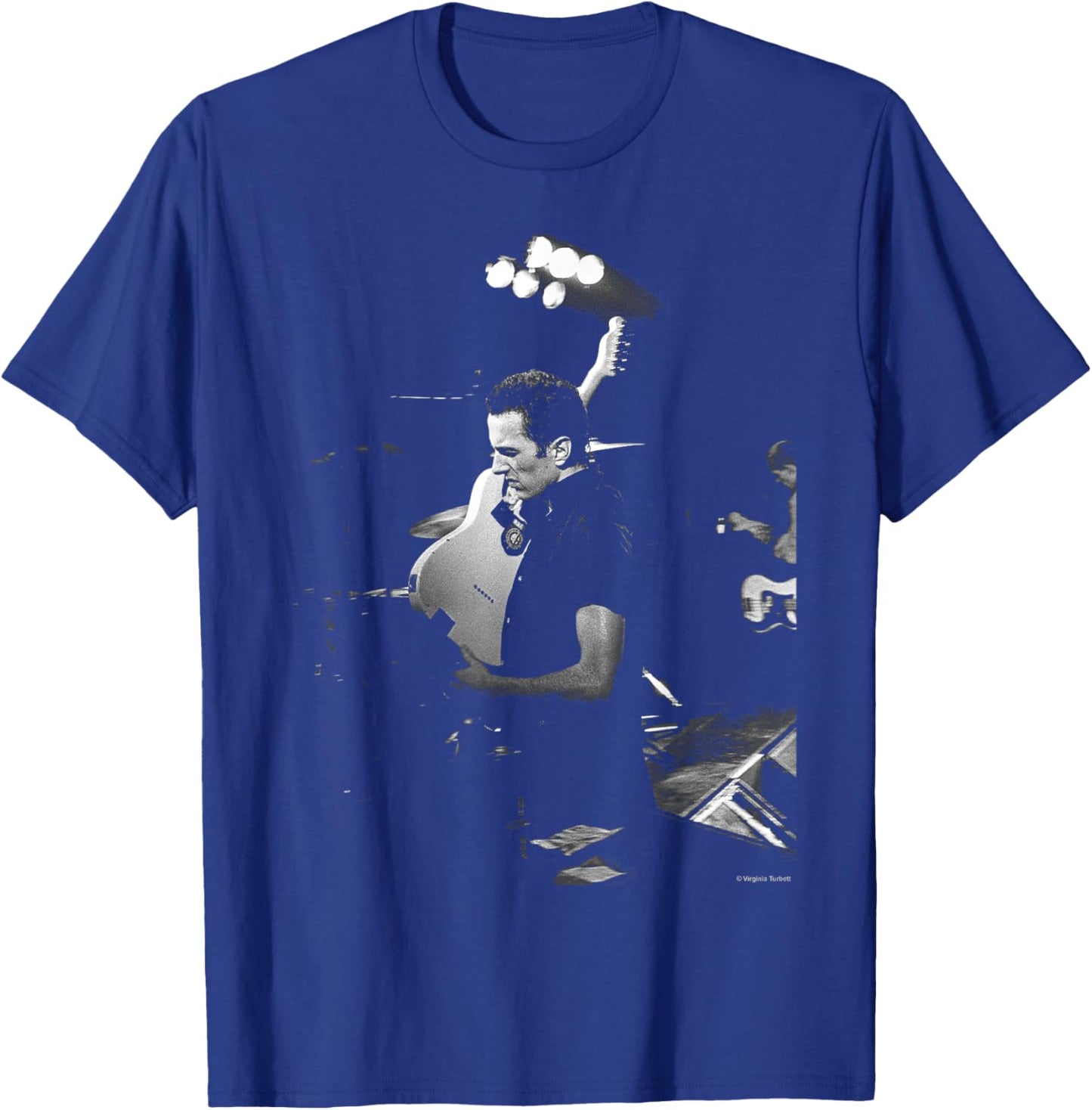 The Clash Joe Strummer at The Palais by Virginia Turbett T-Shirt - T-Shirt | Royal