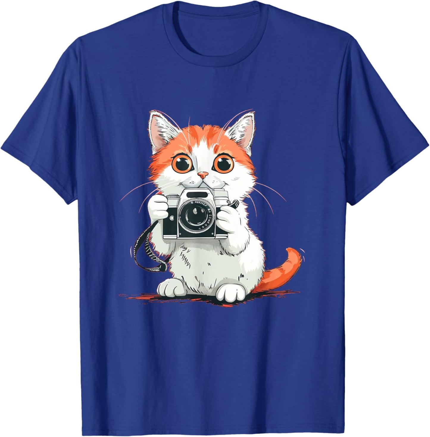Cute Camera Cat Costume for funny Boys and Girls T-Shirt - T-Shirt | Royal