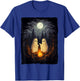 Vintage Ghost Camping Campfire Gothic Halloween Men Women T-Shirt - T-Shirt | Royal