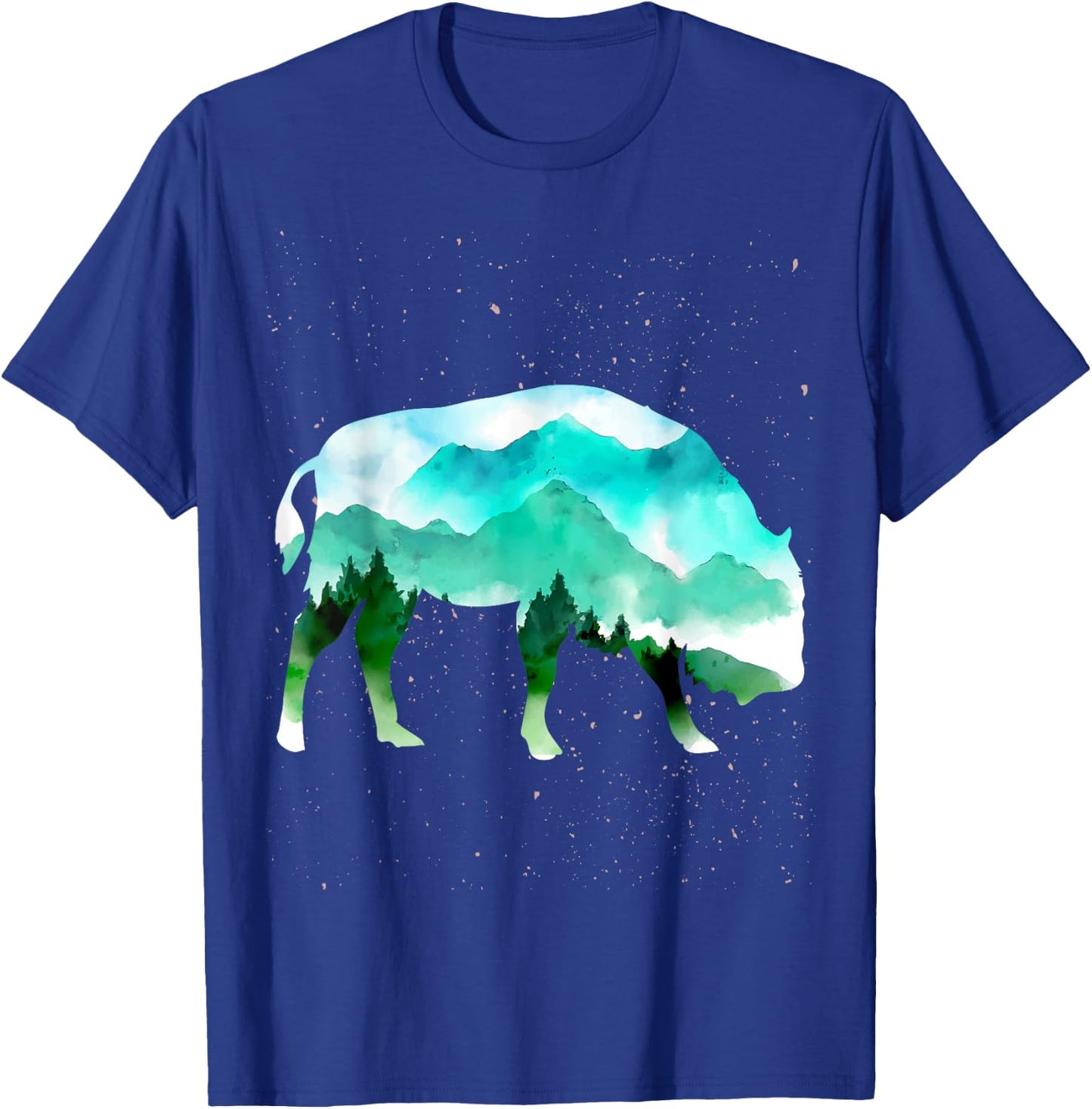Landscape Buffalo T-Shirt - T-Shirt | Royal