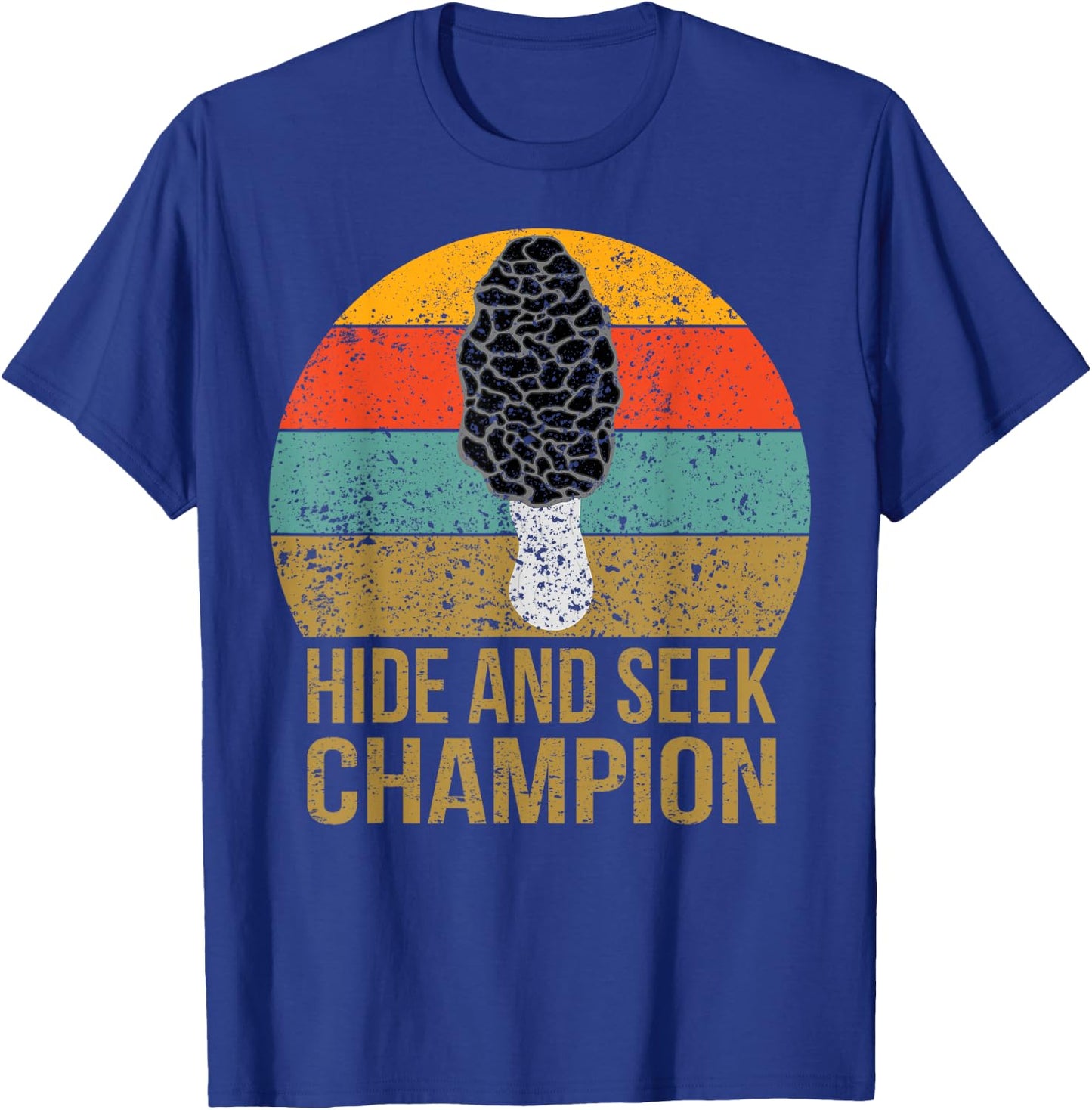 Vintage Morel Hunting Mushroom Hunter Mesh Foraging Fungi T-Shirt - T-Shirt | Royal