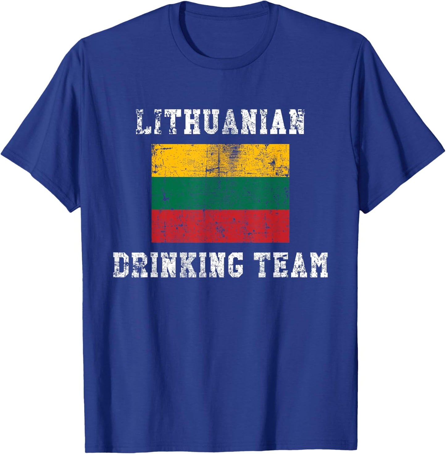 Lithuanian Drinking Team Funny National Pride Gift T-Shirt - T-Shirt | Royal