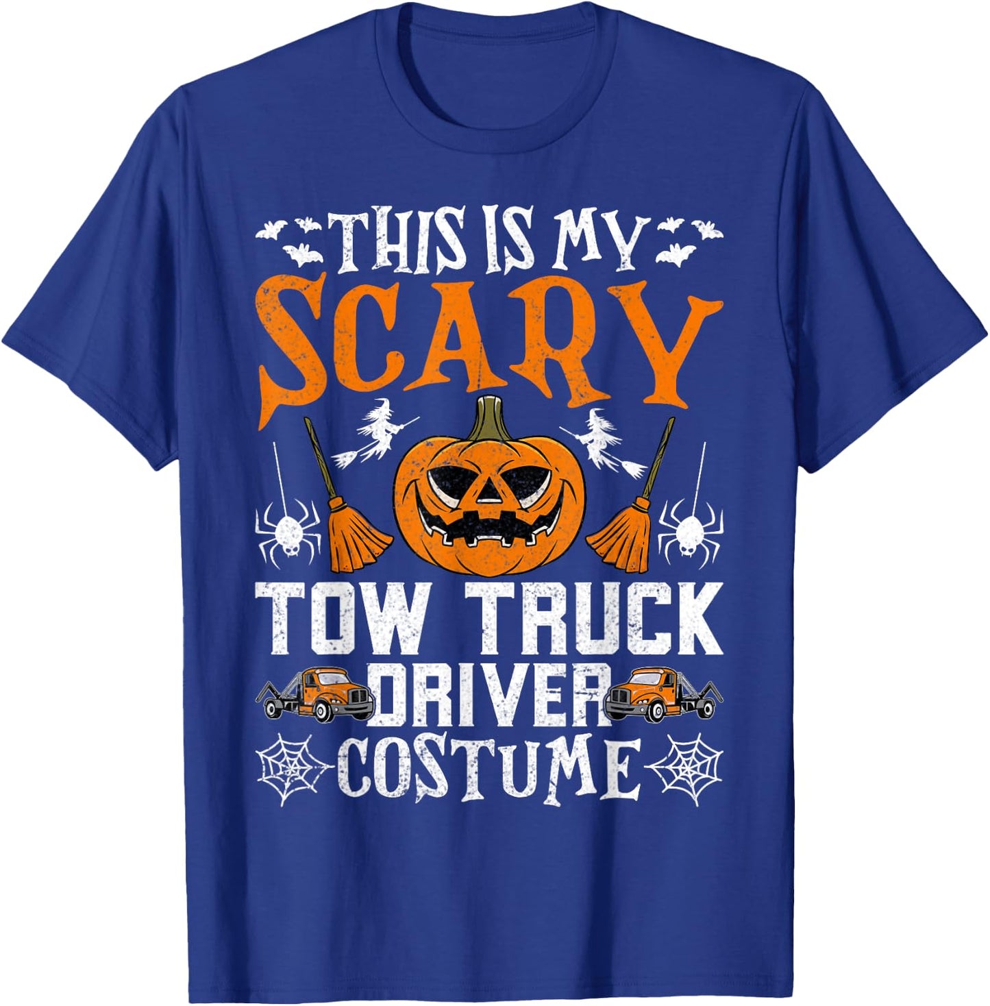 This Is My Scary Tow Truck Towing Driver Costume - Halloween T-Shirt - T-Shirt | Royal