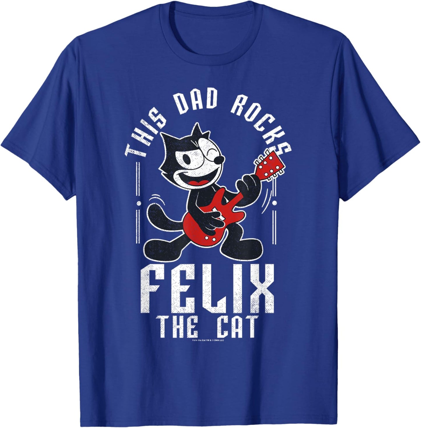 Felix the Cat Father's Day This Dad Rocks Poster T-Shirt - T-Shirt | Royal