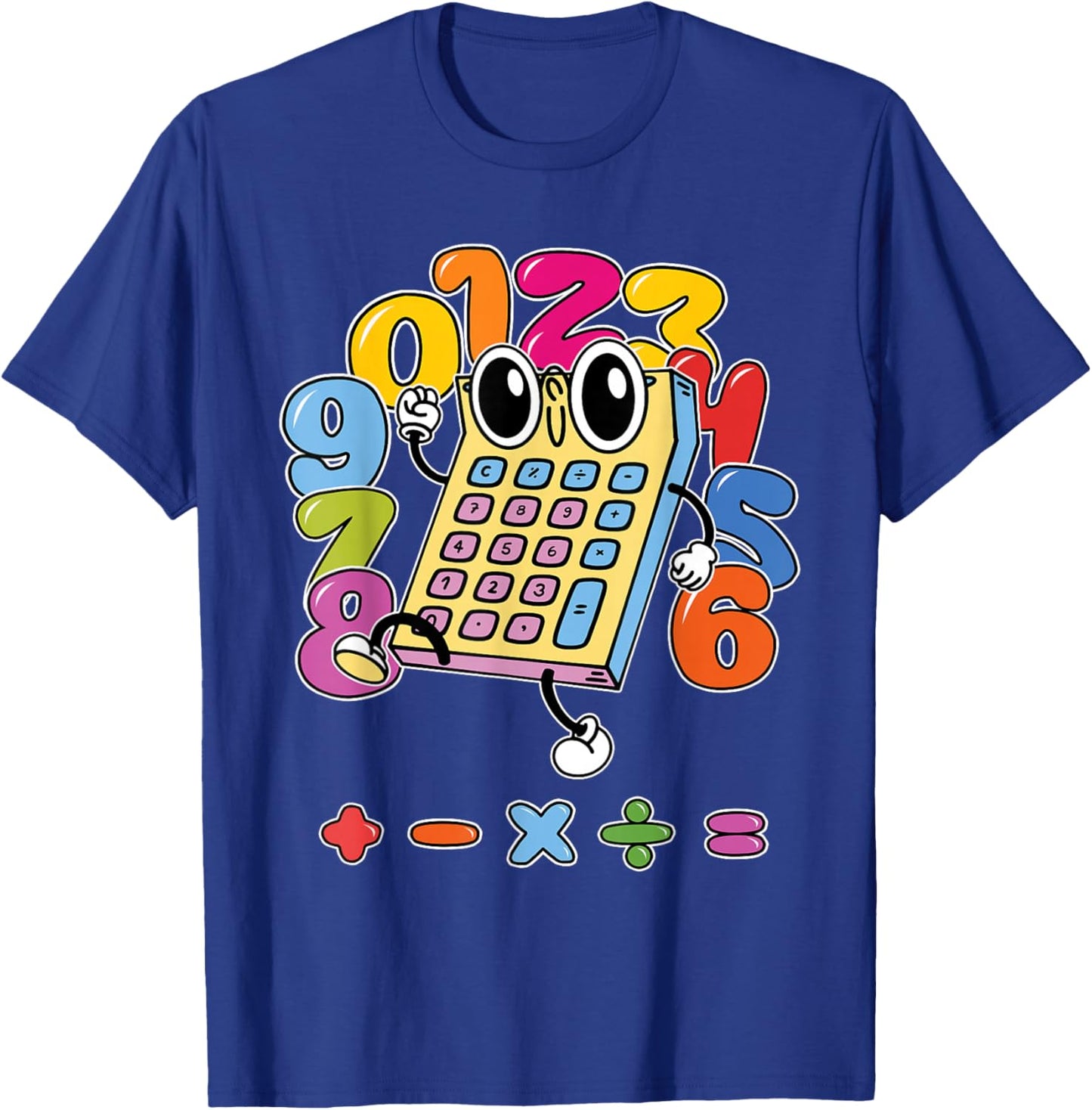 Number t shirts kids number day costume calculator costume T-Shirt - T-Shirt | Royal