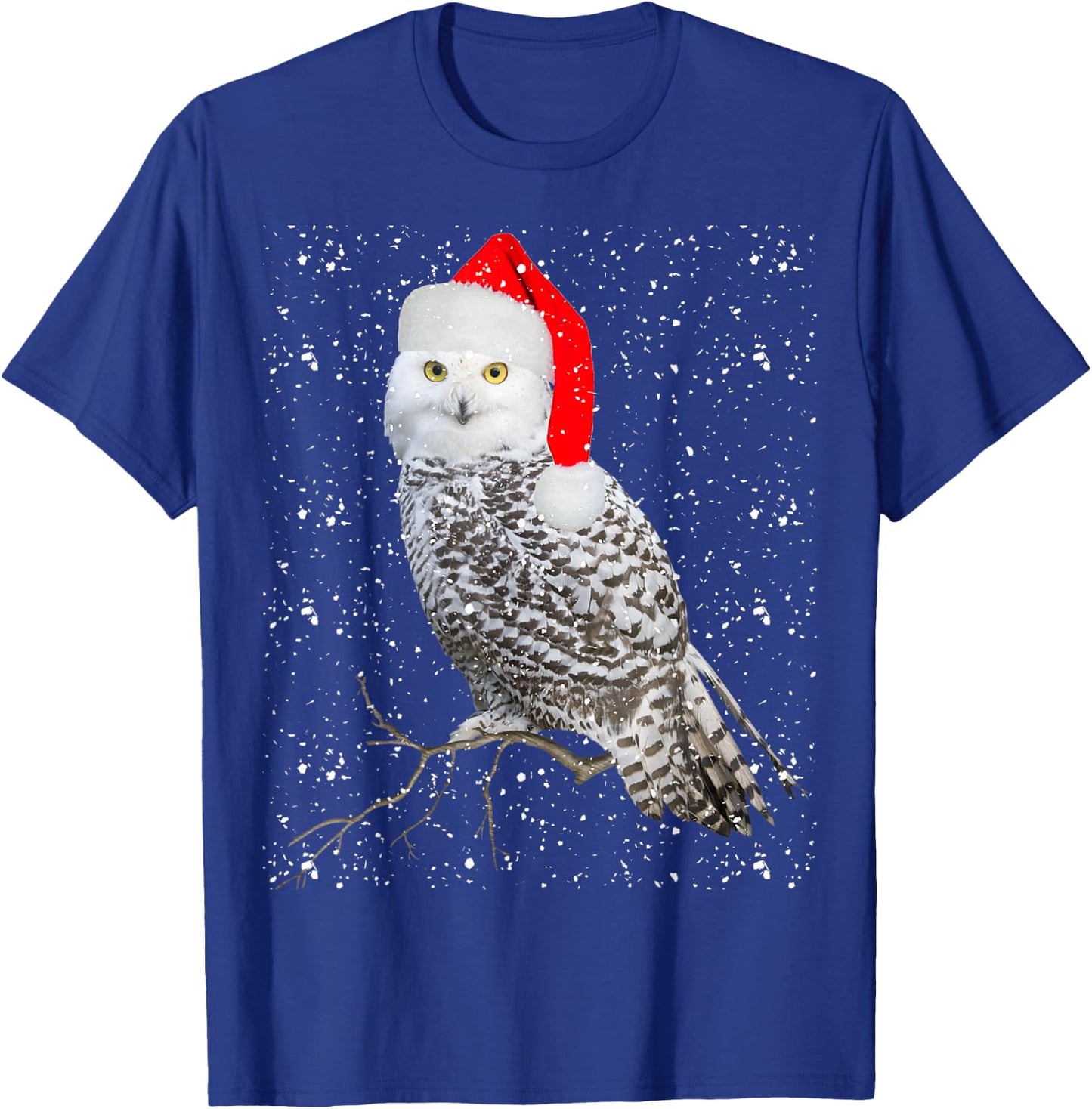 Christmas Snow Owl T-Shirt - T-Shirt | Royal