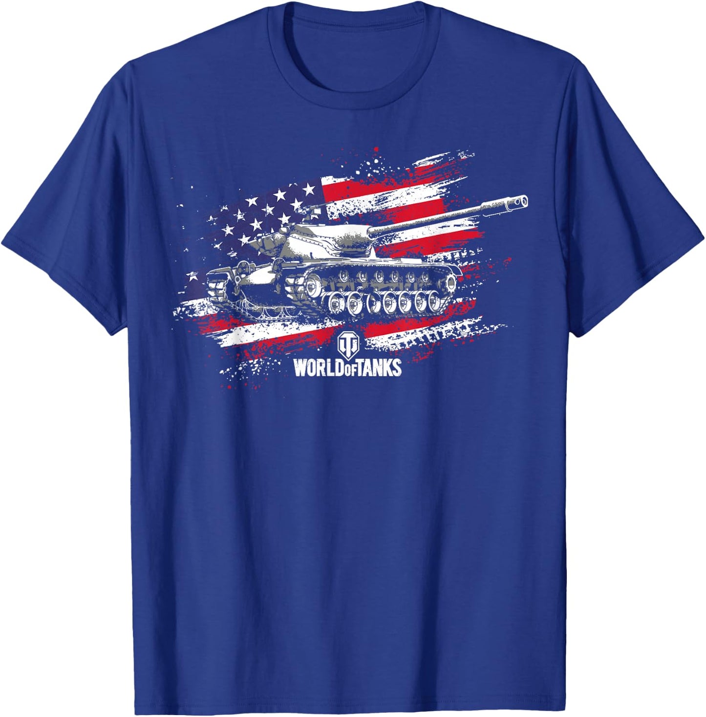 World of Tanks Red, White, and Blue...and a T57 Heavy Tank! T-Shirt - T-Shirt | Royal