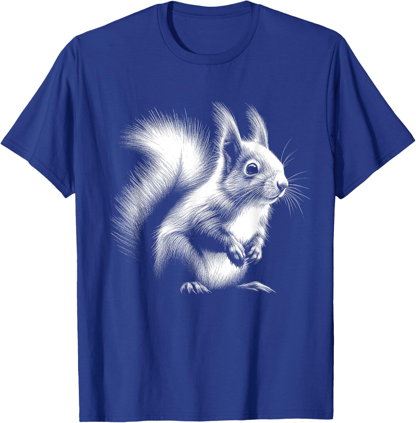 Squirrel Lover Art Design T-Shirt - T-Shirt | Royal