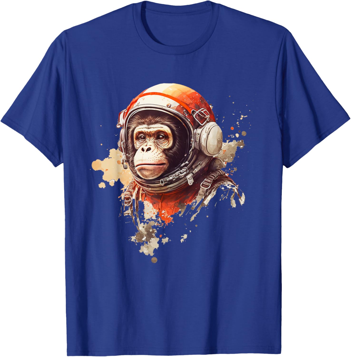 Space Vintage Travel Astronaut Monkey Astronaut T-Shirt - T-Shirt | Royal